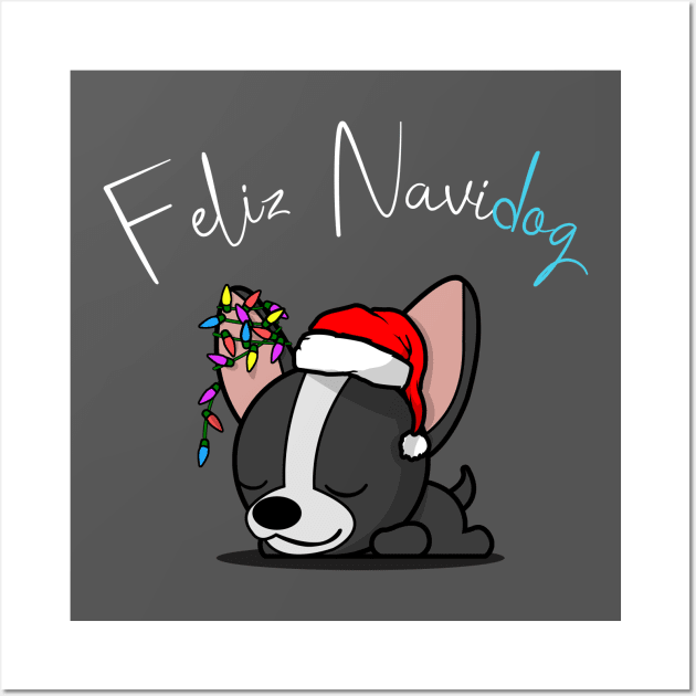 Christmas Dog - Feliz Navidog Wall Art by LuisP96